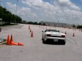 2010 Lamborghini Gallardo LP560-4 Spyder Racing Autocross Track - Full Throttle Race Sound