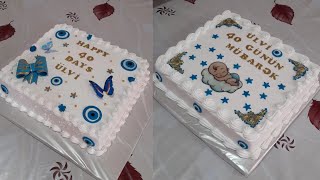 40 Day Cakeswelcome Cake For Boys40 Gün Tortları Oğlan Uşaqları Üçün Tortlar