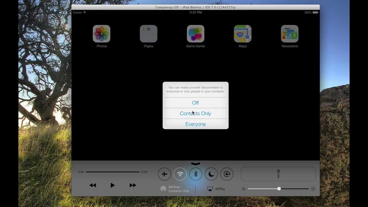 iOS 7 на iPad Emulator - YouTube