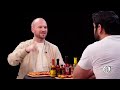 Kumail Nanjiani Sweats Intensely While Eating Spicy Wings | Hot Ones