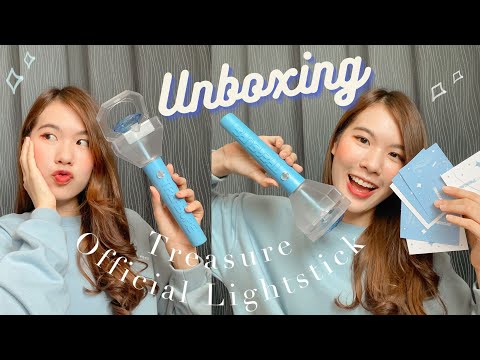 (UNBOXING) TREASURE OFFICIAL LIGHT STICK 💎 | แกะแท่งไฟ สอนวิธีเชื่อมต่อแอป | 트라이트 응원봉 | Kawsuaybz 🌷