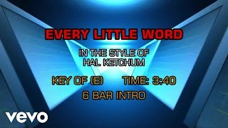 Watch Hal Ketchum Every Little Word video
