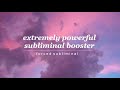 Youtube Thumbnail EXTREMELY POWERFUL FORCED SUBLIMINAL BOOSTER → get instant results