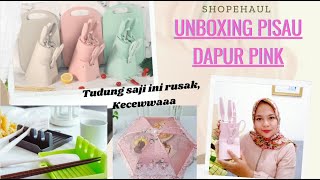 Unboxing Pisau Dapur Pink