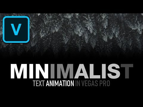 How To Create PROFESSIONAL Minimalist Title - VEGAS Pro Tutorial