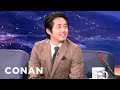 Steven Yeun's Crotch Tick Attack | CONAN on TBS