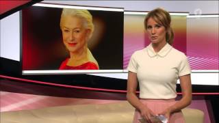 Mareile Höppner - Brisant Hd - 01.03.2016 - White Shirt, Rosa Long Skirt & Beige Heels
