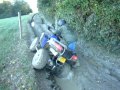 quad dans la boue