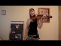 Lara plays the Metal Gear Solid 4 theme on violin