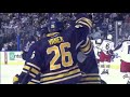 Buffalo Sabres Thomas Vanek goes through the legs