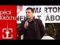 Fogarasi Gábor beszéde a tábor elleni demonstráción