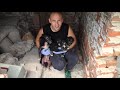 Rescued sick dog with 5 puppies