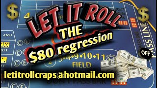 Craps Betting Strategy - The $80 Regression WIN MONEY ON FIRST THREE ROLLS!