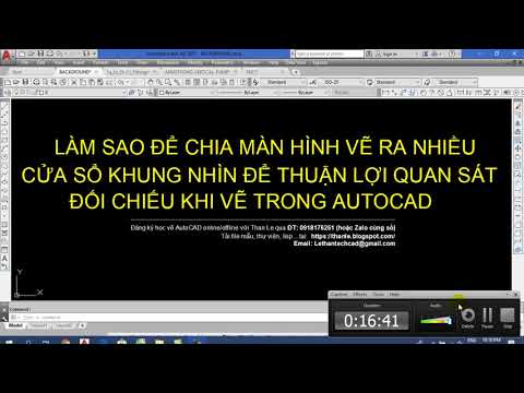 TÍNH NĂNG CHIA MÀN HÌNH VẼ AUTOCAD RA NHIỀU KHUNG NHÌN VIEWPORT RẤT HAY VÀ TIỆN LỢI VÔ CÙNG