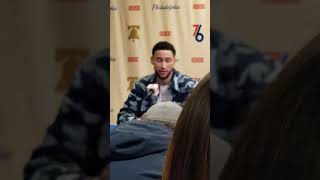 Tobias Harris and Ben Simmons talk after Sixers win over Milwaukee.
