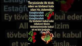 Yeryüzünde İlk Tövbe Eden Ve Tövbesi Kabul Olan Peygamberimiz Hz.adema.sdır.