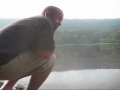 CHUG A 40oz, eating 2 hot dogs wrapped in waffles and skipping a stone.