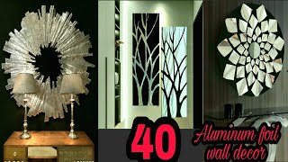 40 Aluminum Foil Wall Decor Diy Craft Idea Art And Craft Wall Decoration Idea Craft Angel
