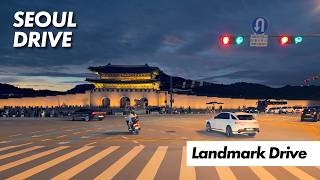Lo-Fi Chill Jazz Landmark Drive In Seoul 4K & 서울드라이브 야경 서울여행