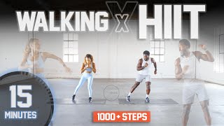 15 Minute Walking/Step Workout [Low Impact HIIT/Warm-Up/Finisher]