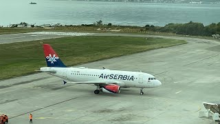 Airserbia A319 Circle To Land Runway 14 At Tivat Airportlytv