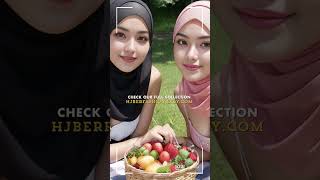 Two Beauty Hijab Girls On A Summer Picnic