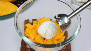 Whisk Mango With Vanilla Ice Cream & You Will Be Satisfied With The Result By Yes I Can Cook