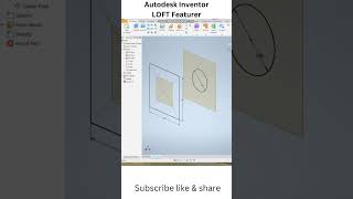 Loft Command In Autodesk Inventor