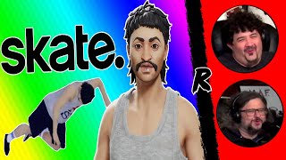 Skate Funny Moments - Flying Banana, Shrimp Twist, Roley Poley, Wipeouts Renegades React