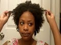 Natural Hair - Bantu Knot Out on Natural hair