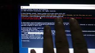 Open CV (computer vision) installed on HP!