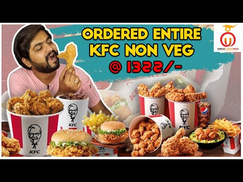 Ordered Entire KFC Non Veg Menu | Kannada Food Review - Unbox Karnataka