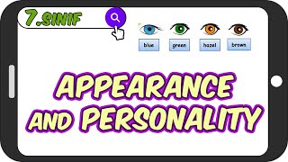 Appearance and Personality / 1. Ünite Kelimeleri 👩🏻 7.Sınıf İngilizce #2023
