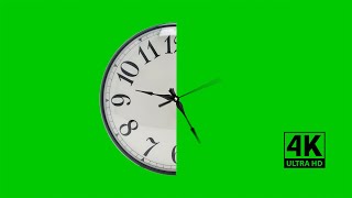 Green Screen Clock Hands & Wall Clock Time Lapse | Fast Analog Clock Watch | Running Time | 4K