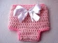 How to Crochet a DIAPER COVER newborn to 3 months, crochet, diy, how to, youtube video