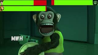 Sheriff Woody & Slinky Dog Vs. The Monkey With Healthbars Toy Story 3 2010 Mwh