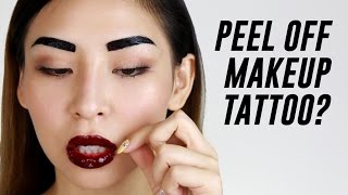 Peel Off Lip & Eyebrow Tattoo Review Tina Tries It