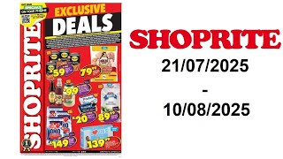 Shoprite Specials - Major Deals Exclusive Gauteng - 21072025 - 10082025