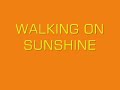 Walking On Sunshine /w Lyrics - Katrina & The Waves