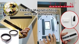 An Magnetics Flexible Magnetic Strips With 3M Adhesive