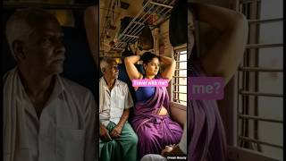 Saree Main Shakti Beautiful Lady In Saree Travelling With Father-In-Law