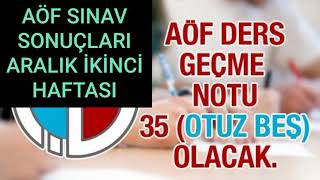 Aöf Ders Geçme Notu Kaç? Aöf Sinav Sonuçlari Ne Zaman Açiklanacak Ve Aöfda Yanliş Doğruyu Geti̇ri̇r.