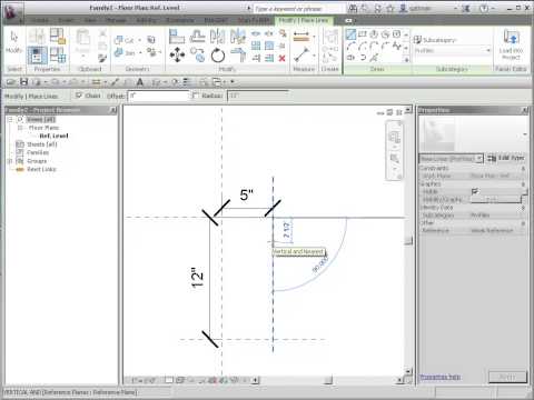 Revit: How to create a Profile and Wall Sweep