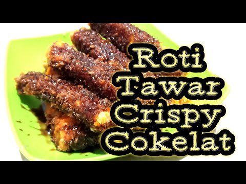 RESEP CEMILAN SIMPLE... ROTI TAWAR CRISPY COKELAT.