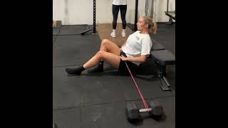 Resistance Band Single Hip Thrust H45