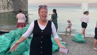 THAT'S A LOAD OF GARBAGE! Sea of Galilee, Israel