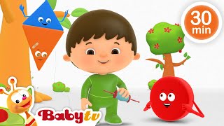 Charlie has Adventures with his Friends the Shapes 🔴 🟩   | Kids Cartoons | Full Episodes @BabyTV