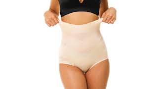 High Waist Tummy Control Panties for Women, Cotton Underwear No Muffin Top  Shape