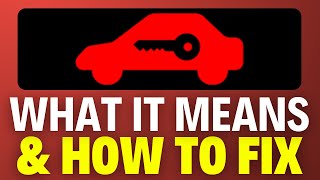 Red Car With A Key Symbol On Nissan Dashboard What It Means & How To Fix