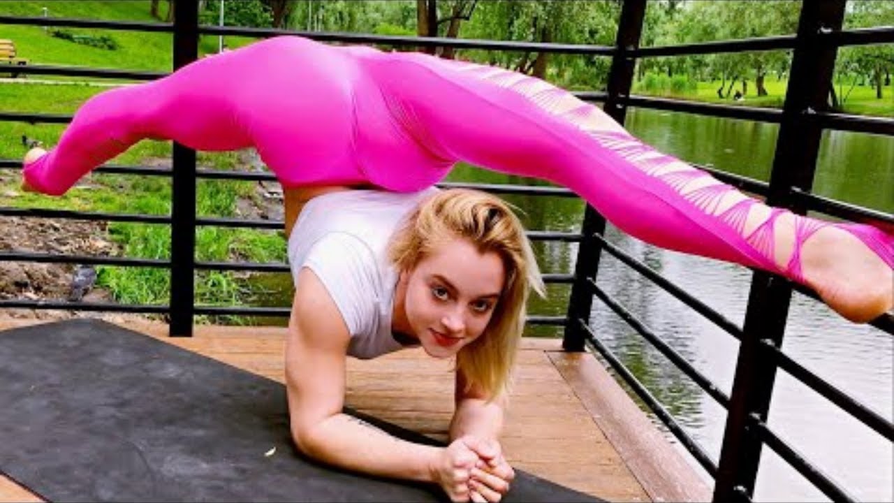 Darcie dolces sexy stretching routine pic